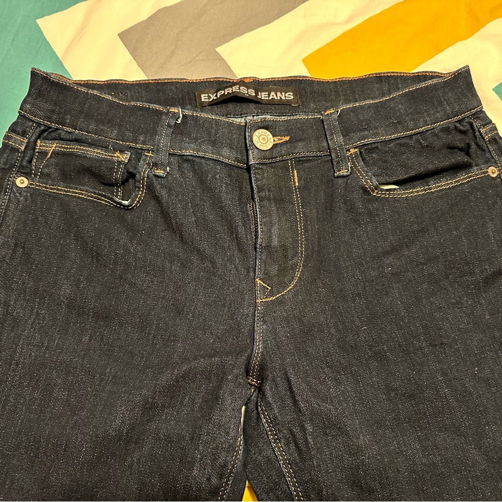Express dark wash jeans